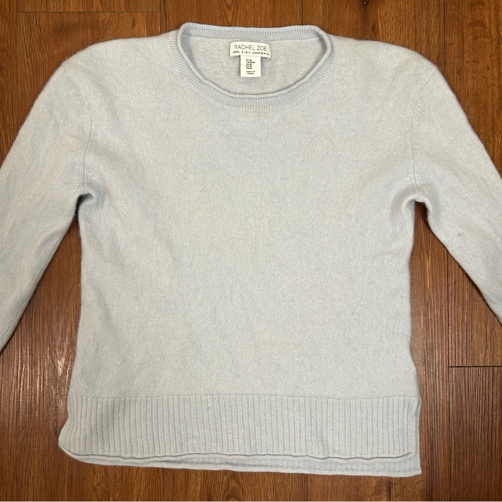 Rachel Zoe Women's Soft Gray Crew Neck Sweater